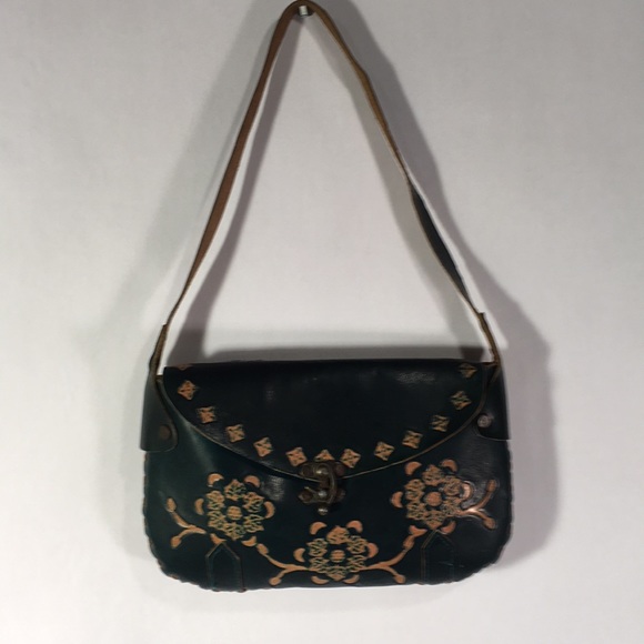 Accessorize Handbags - Vintage Tooled Leather Bag